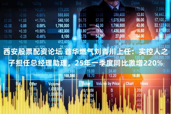 西安股票配资论坛 首华燃气刘青川上任：实控人之子担任总经理助理，25年一季度同比激增220%